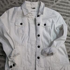 Eddie Bauer White Denim Jacket